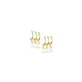 Marlyn Schiff - 3 cz charm stud earring