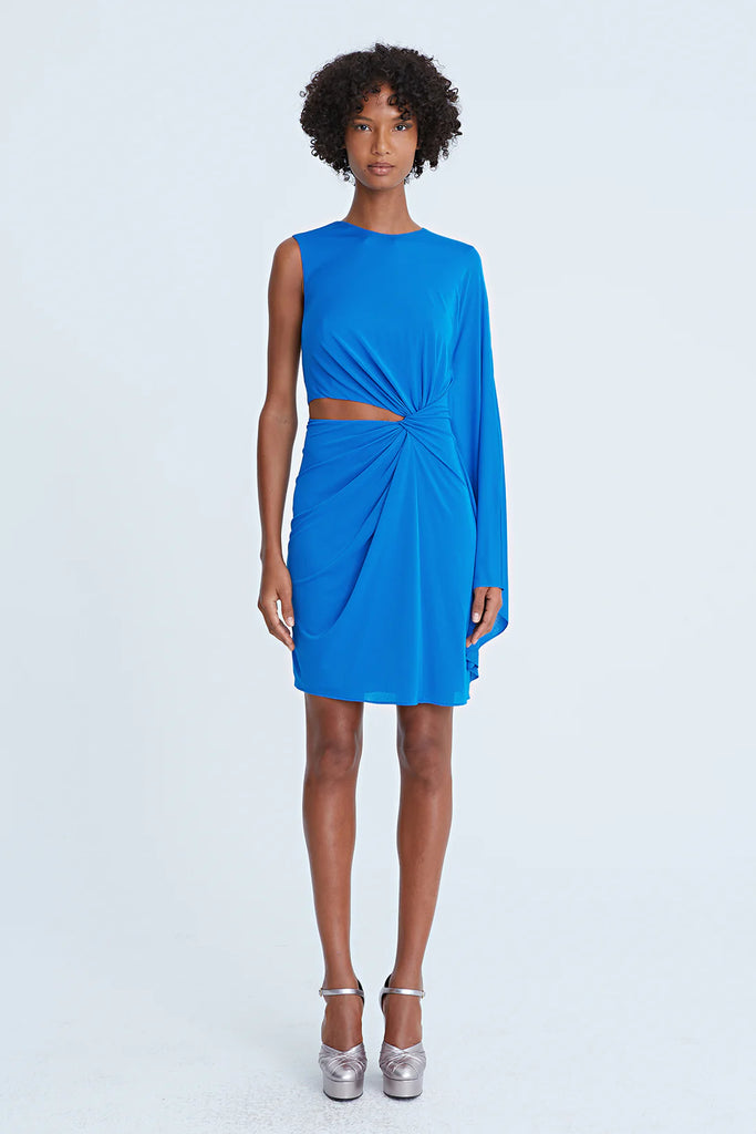Halston Daniela Jersey Side Twist Dress Satori Boutique Halston Daniela Jersey Side Twist Dress Satori Boutique