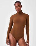 SPANX Suit Yourself Ribbed Long Sleeve Turtleneck Bodysuit