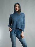Tempo Paris Hoodie Sweater With Pockets Denim
