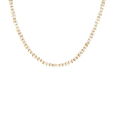 Marlyn Schiff - Stone disc & gold heishi necklace