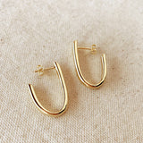 GoldFi - 18k Gold Filled J Hoop Earrings