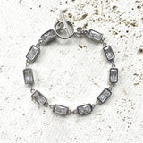 Crystal bracelet boutique salon jewelry handmade tennis: Gold