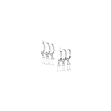 Marlyn Schiff - 3 cz charm stud earring
