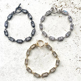 Crystal bracelet boutique salon jewelry handmade tennis: Gold