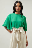 Sugarlips - Heartbreaker Bell Sleeve Ruffle Blouse