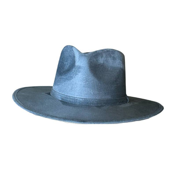 Nati Natash - Tear Drop Vegan Suede Rancher Flat Brim - W