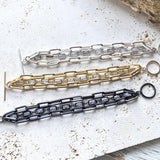 Matte gold matte silver matte gunmetal bracelet boutique: Matte silver