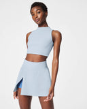 SPANX Contour Rib Mock Neck Crop Top