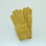 Portolano - CASHMERE GLOVES WITH RIBBED CUFF: MEDIUM HTH GREY