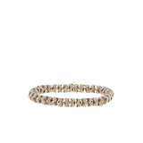 Marlyn Schiff - Large herringbone bead stretch bracelet