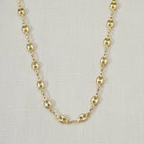 GoldFi - 18k Gold Filled Fancy Puff Links Chain Necklace