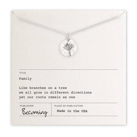 Becoming Jewelry - Family Tree Necklace