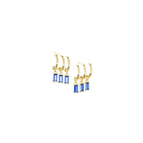 Marlyn Schiff - 3 cz charm stud earring