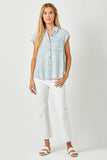 Mystree - Flutter Sleeve Shirt Top