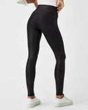 SPANX Faux Leather Fleece-Lined Leggings