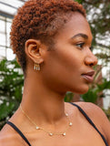 Marlyn Schiff - 3 cz charm stud earring