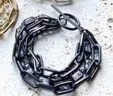 Matte gold matte silver matte gunmetal bracelet boutique: Matte silver