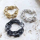Matte gold matte silver matte gunmetal bracelet boutique: Matte silver