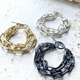 Matte gold matte silver matte gunmetal bracelet boutique: Matte silver