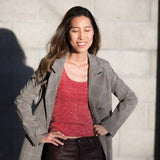 Skinnytees - Lurex Tank: Red