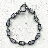 Crystal bracelet boutique salon jewelry handmade tennis: Gold