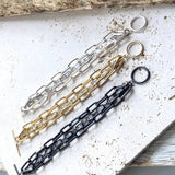 Matte gold matte silver matte gunmetal bracelet boutique: Matte silver