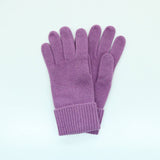 Portolano - CASHMERE GLOVES WITH RIBBED CUFF: MEDIUM HTH GREY