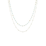 Marlyn Schiff - Layered crystal necklace