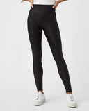 SPANX Faux Leather Fleece-Lined Leggings