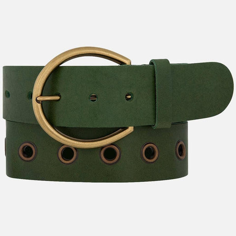 Amsterdam Heritage Sylvie Studded Wide Corset Grommet Belt