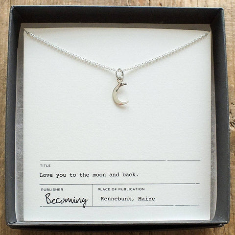 Becoming Jewelry - Love You To The Moon Necklace