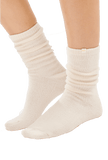 Faceplant Dreams - Faceplant Cashmere-finish Socks: Ivory