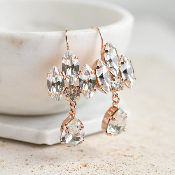 Rachel Marie Designs - Vows Bridal Irene Earring Rose Gold