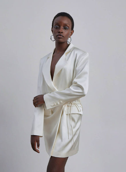 Silk Maison - CLASSY MINI SILK BLAZER DRESS