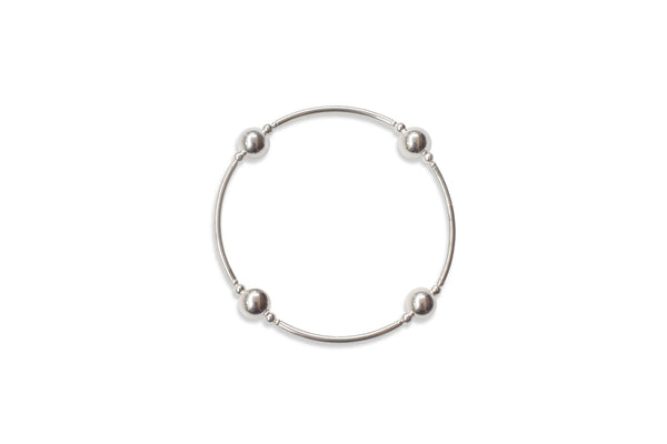 Made as Intended - 8mm All Sterling Silver Blessing Bracelet