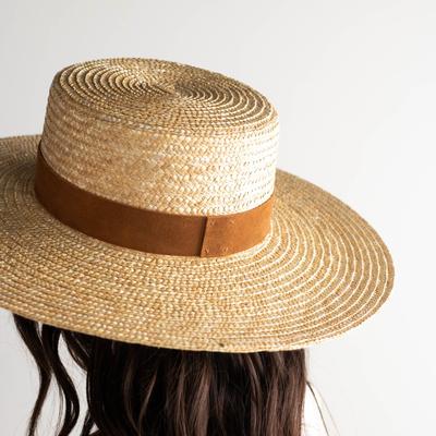 Gigi Pip Capri Straw Boater Hat – Satori Boutique display picture 1
