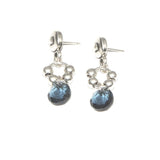 Samkas Ruby Swarovski Crystal Earrings