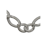 Stainless Steel Interlinked Oval Necklace