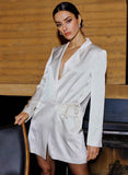 Silk Maison - CLASSY MINI SILK BLAZER DRESS
