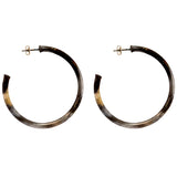 Sheila Fajl Silver burnished hoops