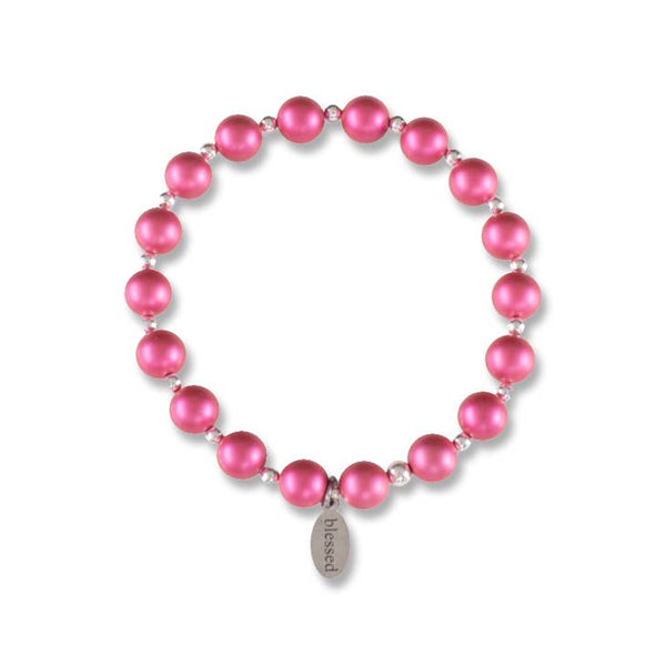 Made as Intended  Blessings Bracelet Mulberry Pearl