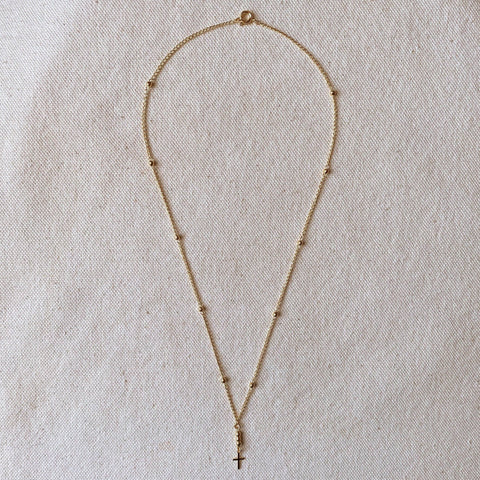 GoldFi - 18k Gold Filled Simple Cross Necklace