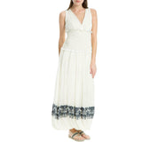 Leon Max Embossed Ribbed Long Maxi Dress