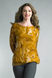 Tempo Paris Abstract Silk Top