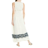 Leon Max Embossed Ribbed Long Maxi Dress