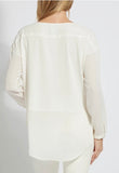 Lysse Wythe Sheer and Jersey Shirt