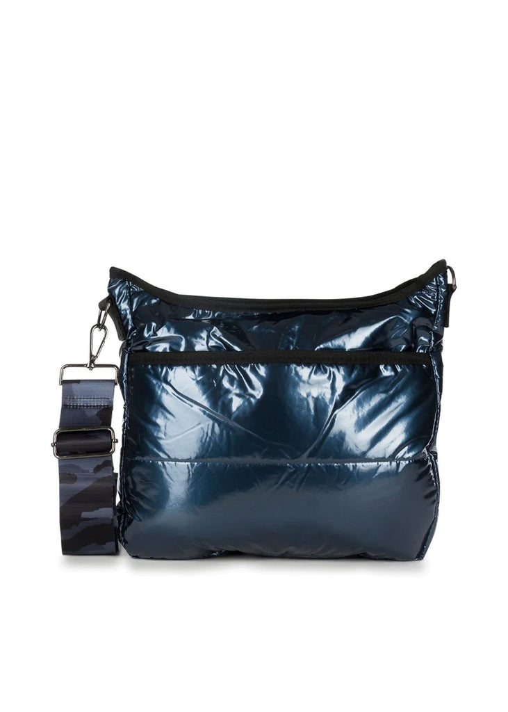 Black puffer crossbody online bag