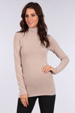 M. Rena Foldover Turtle Neck Long Sleeve