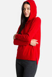 QUINN CARLY CASHMERE PULLOVER W/ HOOD